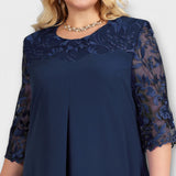 Helena - Oversized desenli elbise
