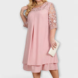 Helena - Oversized desenli elbise