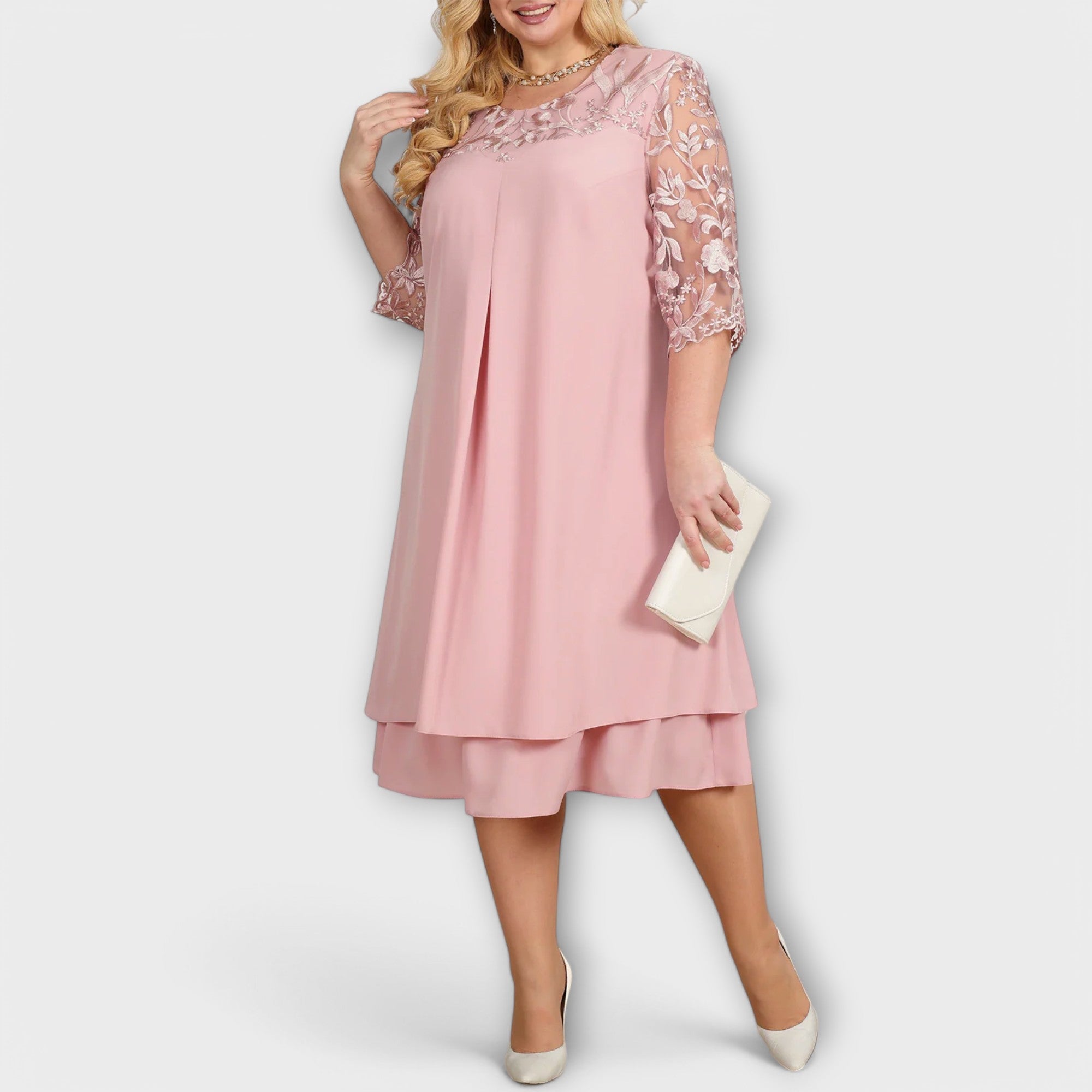 Helena - Oversized desenli elbise