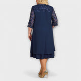 Helena - Oversized desenli elbise