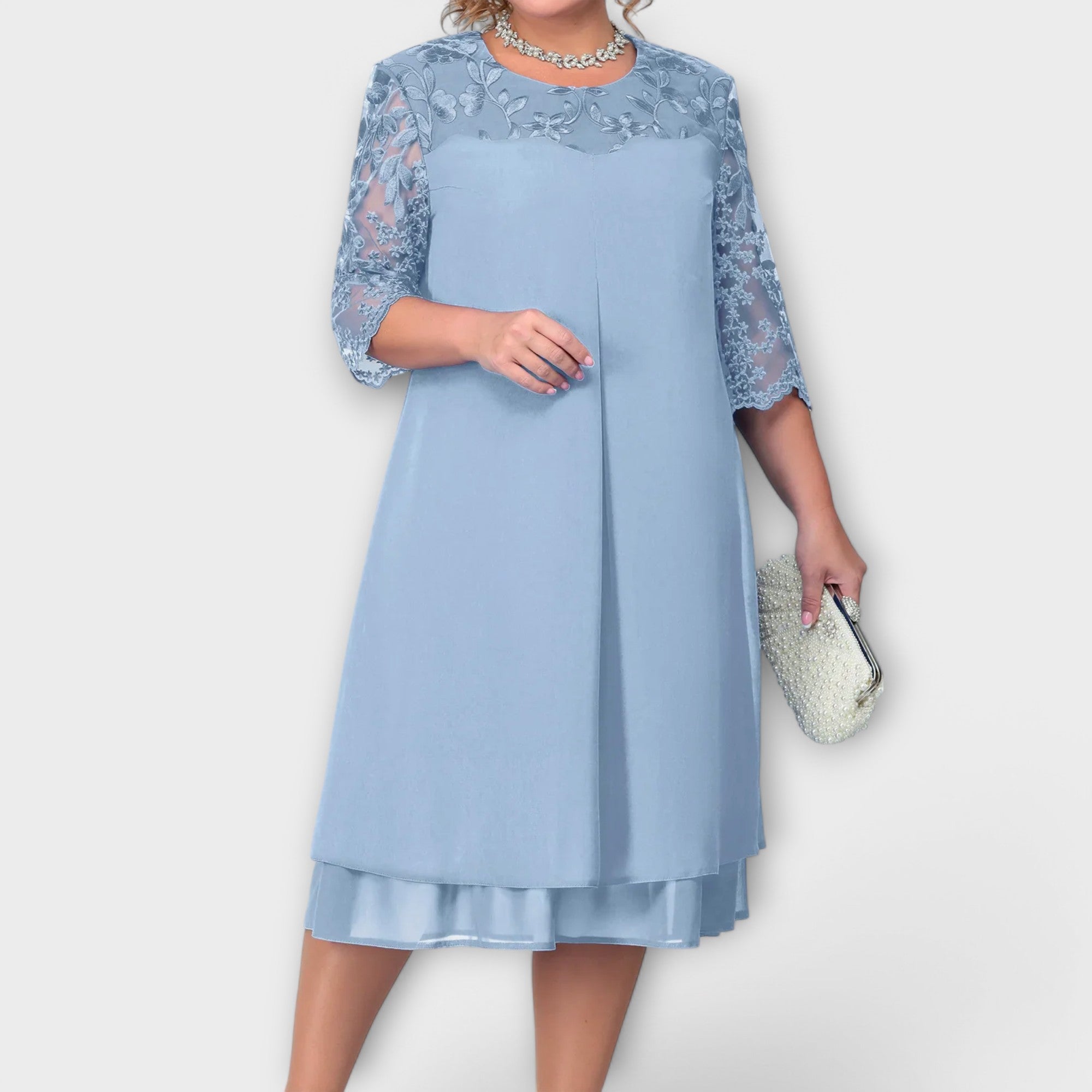 Helena - Oversized desenli elbise