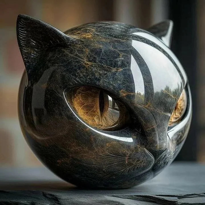 AstraKedi - Mistik Kedi Başı Heykeli